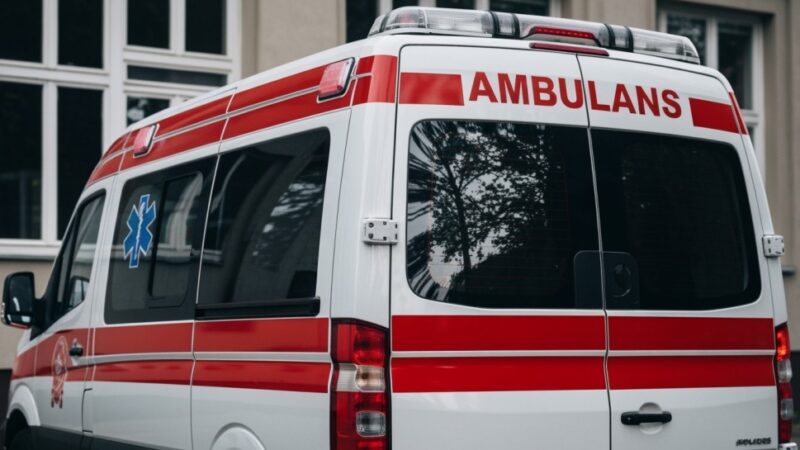 Agresywny pacjent zaatakował medyków i zniszczył karetkę w Pułtusku